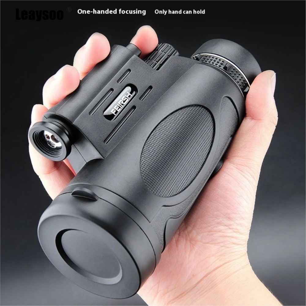10x50 High Power Monocular Telescope HD Low Light Night Vision BAK4 Prism Waterproof Spotting Scope for Birding Hunting Camping