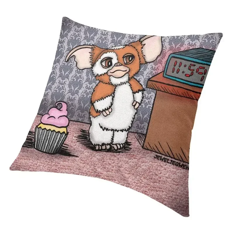 Luxury Ominous Gizmo Gremlins Cushion Cover Soft Mogwai Monster Throw Pillow Case for Living Room Pillowcase 45x45cm