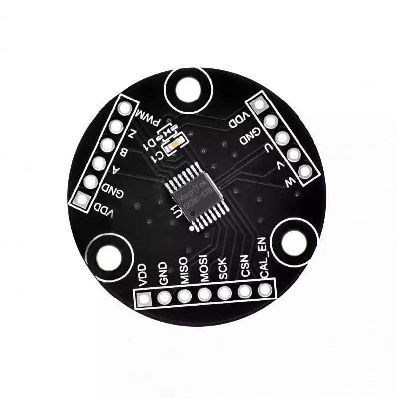 MT6826S High Precision High Speed Magnetic Encoder Magnetic Induction Angle Measurement Sensor ModuleABZ UVW