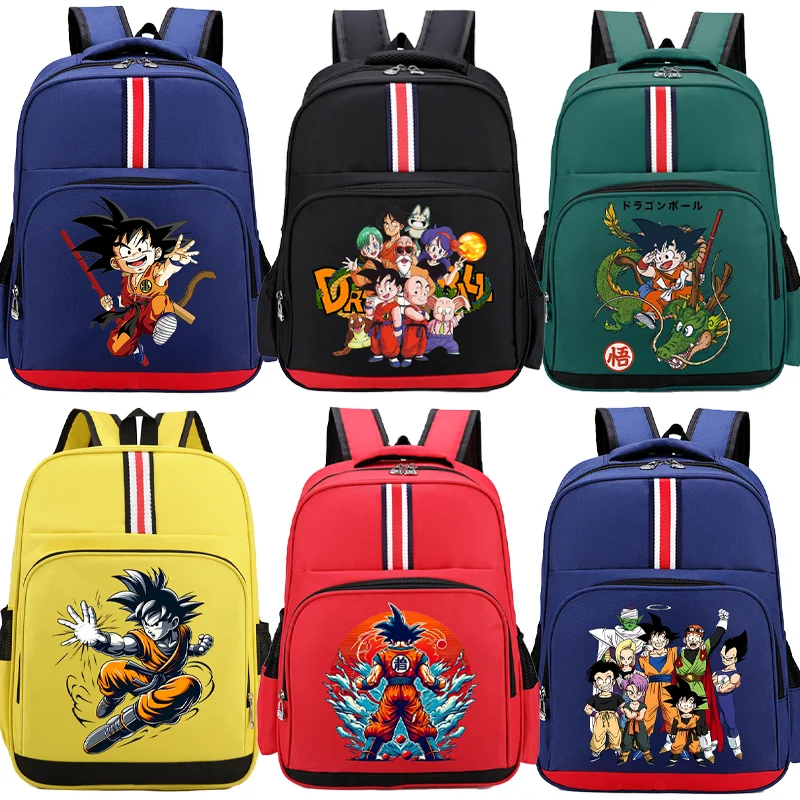 Dragon Ball Backpacks Students Large Capacity Schoolbags Fashion Cartoon Print Knapsacks Travel Storage Bags Boys Birthday Gifts