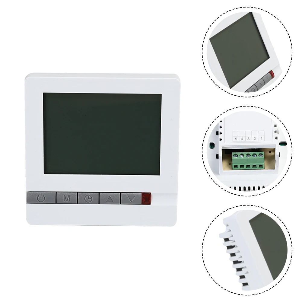 Thermostat Water Electric Floor Heating LCD Thermostat Panel Switch Home Ventilation Equipment Temperature Controller Monitor