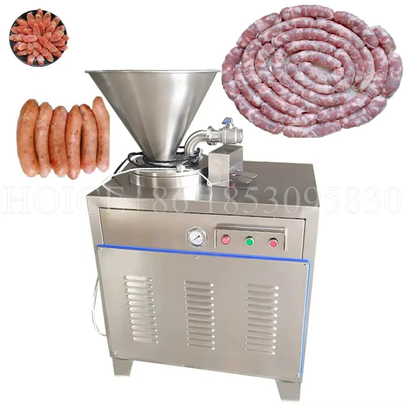 Stainless Steel Automatic Sausage Meat Sausage Ham Making Equipment Electric Filler Stuffer Enema Hydraulic Sausage Filling Make