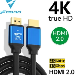 HDMI-Compatible 4K@60Hz Cable HDMI 2.0 Cable 18Gbps Adapter for PS5 PC Box RTX 3080 eARC HDR Apple Splitter Switch Audio Cable