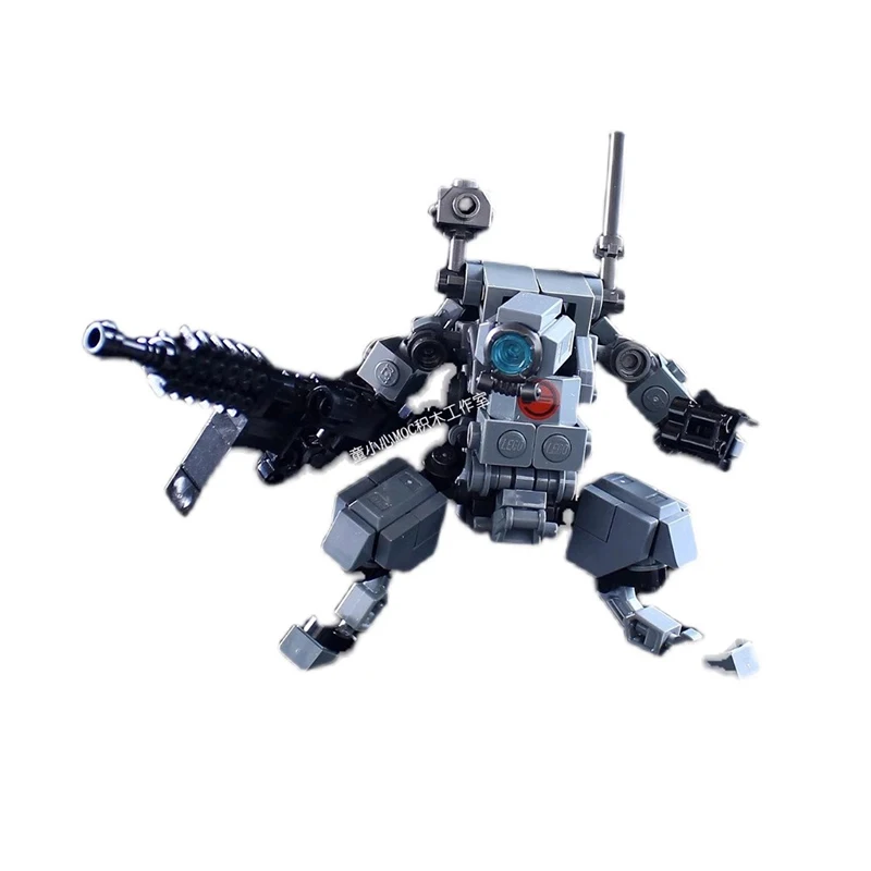 MOC Action Figure Blocks Mecha Warrior Model Building Blocks Children's Soldier Assemble Bricks Robots Kids Toy Puzzle Xmas Gift