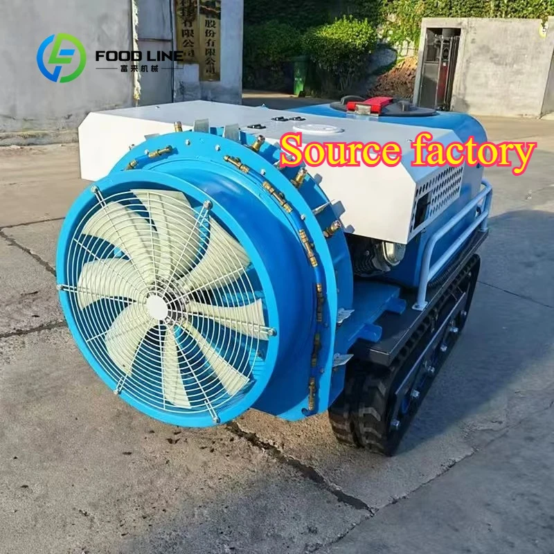 Tracked Unmanned Sprayer Vehicle Self Propelled Remote Control Orchard Agricultural Robot High Pressure Customizable System
