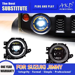 AKD Head Lamp for Suzuki Jimny LED Headlight 2018-2021 Headlights Jimny DRL Turn Signal High Beam Angel Eye Projector Lens