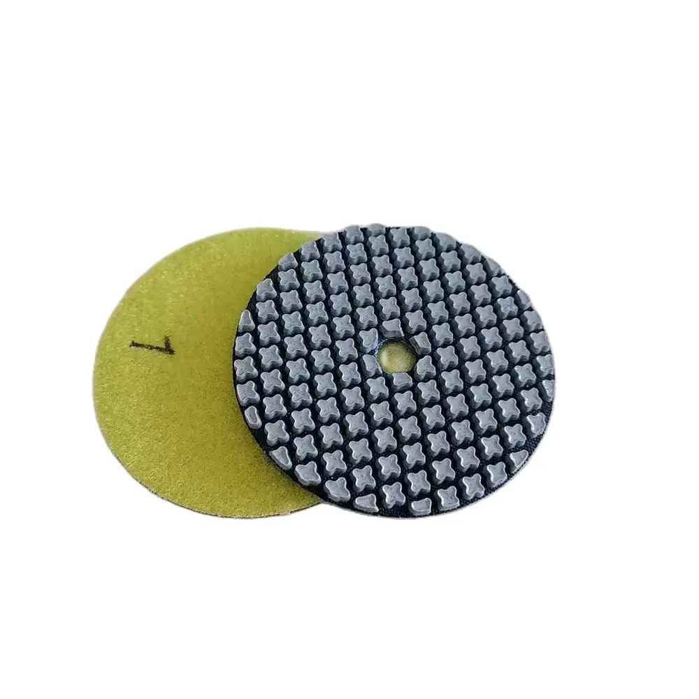 

1 Pc 4 inch 100mm Diamond Dry Polishing Pad Abrasive Flexible Disc For Grinding Granite Stone Concrete Marble And Quartz