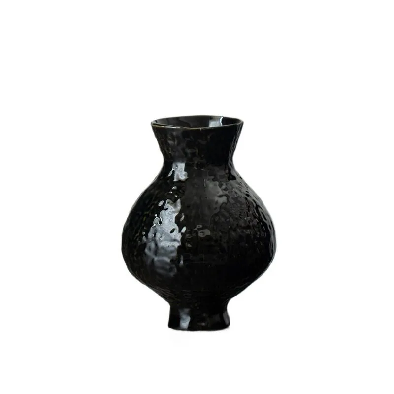 Retro ceramic vase New Chinese style B & B Hotel dead branch dried flower ware living room entrance ornament decoration
