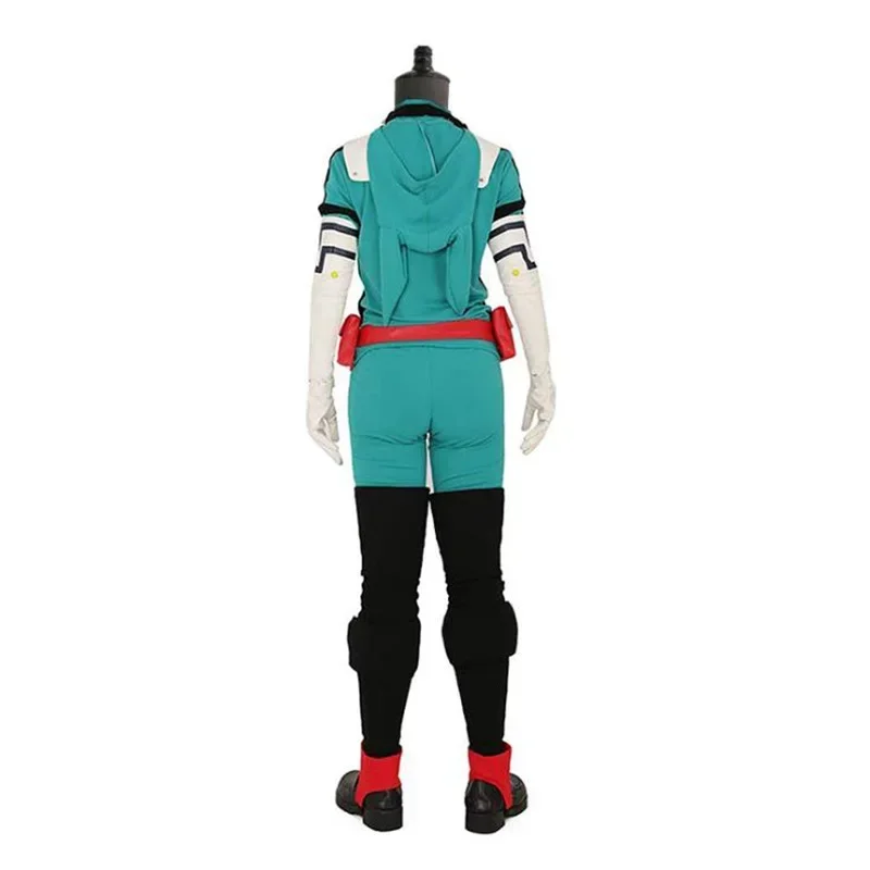 Anime Academia Cosplay Midoriya Izuku Deku Battle Cosplay Costume My Hero Unisex Costume Set Halloween Wig Hair