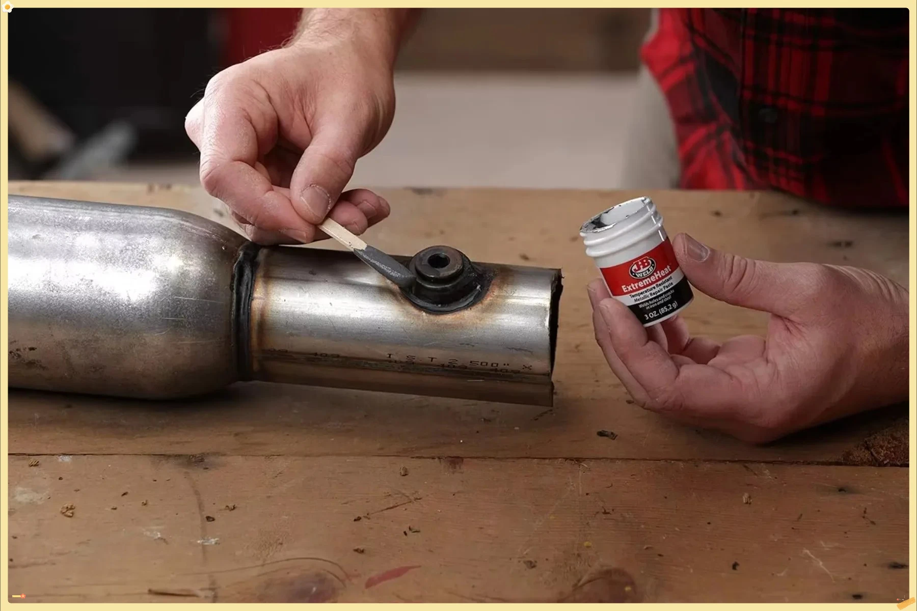 معجون إيبوكسي مقاوم للحرارة، 3 أونصة، إصلاح المعادن، الفرن، كاتم الصوت، الفرامل، ميكانيكا DIY