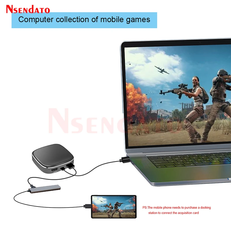 Tarjeta de captura de vídeo 4K tipo C Compatible con HDMI a USB3.0 1080P 60fps USB C grabadora de vídeo Compatible con HDMI para transmisión en vivo