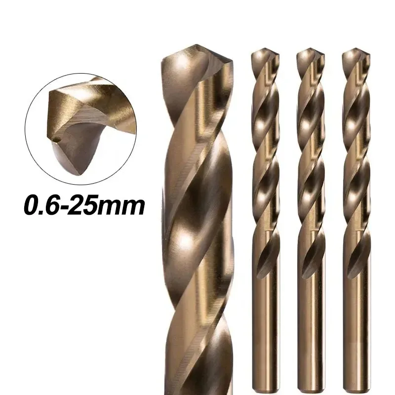 0.6mm-25mm M35 Cobalt Twist Drill Bit Wiertło do metalu ze stali szybkotnącej do otwierania otworów w drewnie ze stali nierdzewnej, aluminium, miedzi