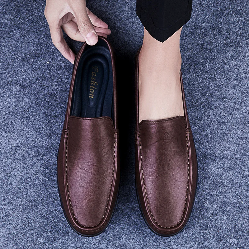 

Men Loafers Embossed Driving Shoes Business Formal Men Shoes