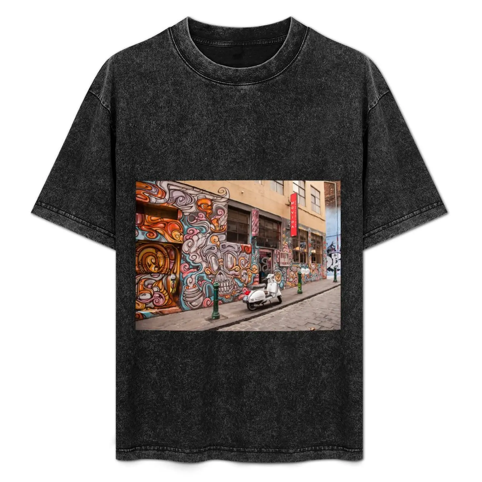 

Movida Scooter T-Shirt Large Size Basic Casual T-Shirt