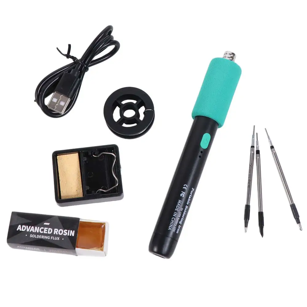 

Беспроводной мини-паяльник с двойной функцией, 3 температурных режима, USB-паяльник с регулировкой температуры