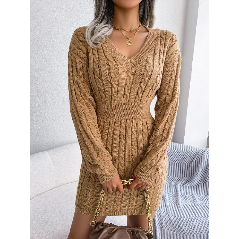 Autumn Winter Sweater Women Fashion Sexy Clothes Causual Female Birthday Y2k Vestido White Aesthetic Elegant Basics Party Dress