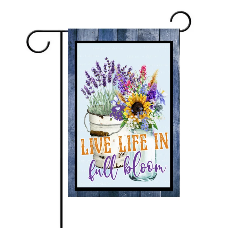 Seasonal Garden flag 12x18 Inch Custom Design Double Side Printing Outdoor Garden Flag