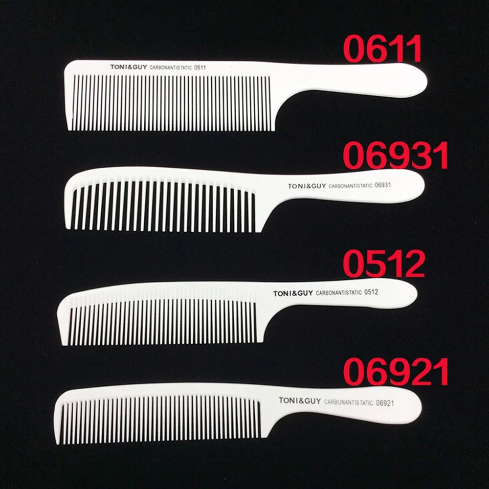 Professional Hair Comb White Black Carbon Fiber Hairdressig Cutting Comb Anti Static Haircut Coloring Tools Barber Styling Tool