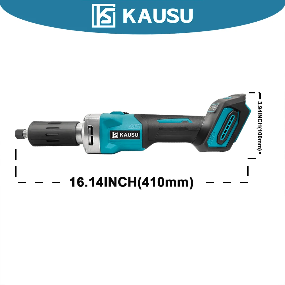 21V Cordless Brushless Die Grinder 6mm Electric Engraving Tool Variable Speed Fit Makita 18v Battery(No Battery)