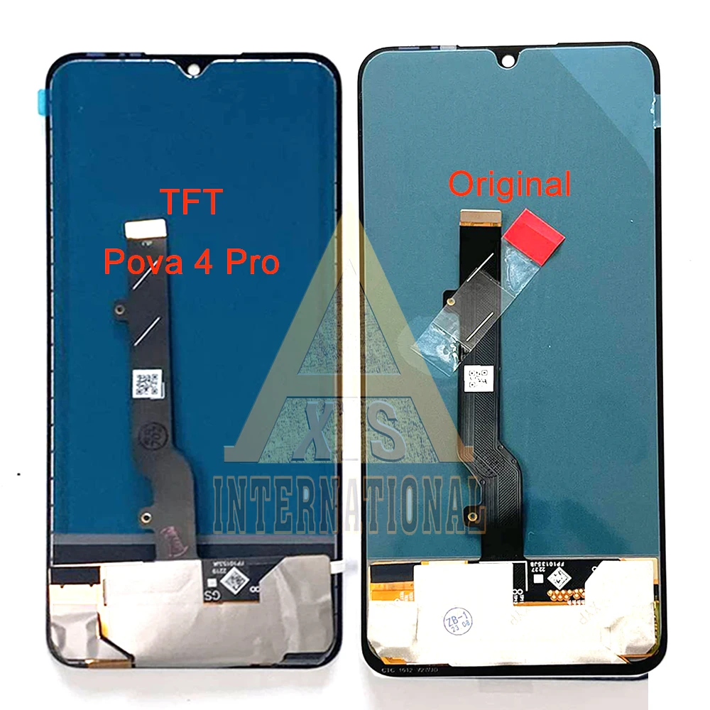 6.66'' Original For Tecno Pova 5 Pro LH8n LCD Pova 5 LH7n Display Screen Touch TFT For Infinix Tecno Pova 4 Pro LCD LG8n Frame