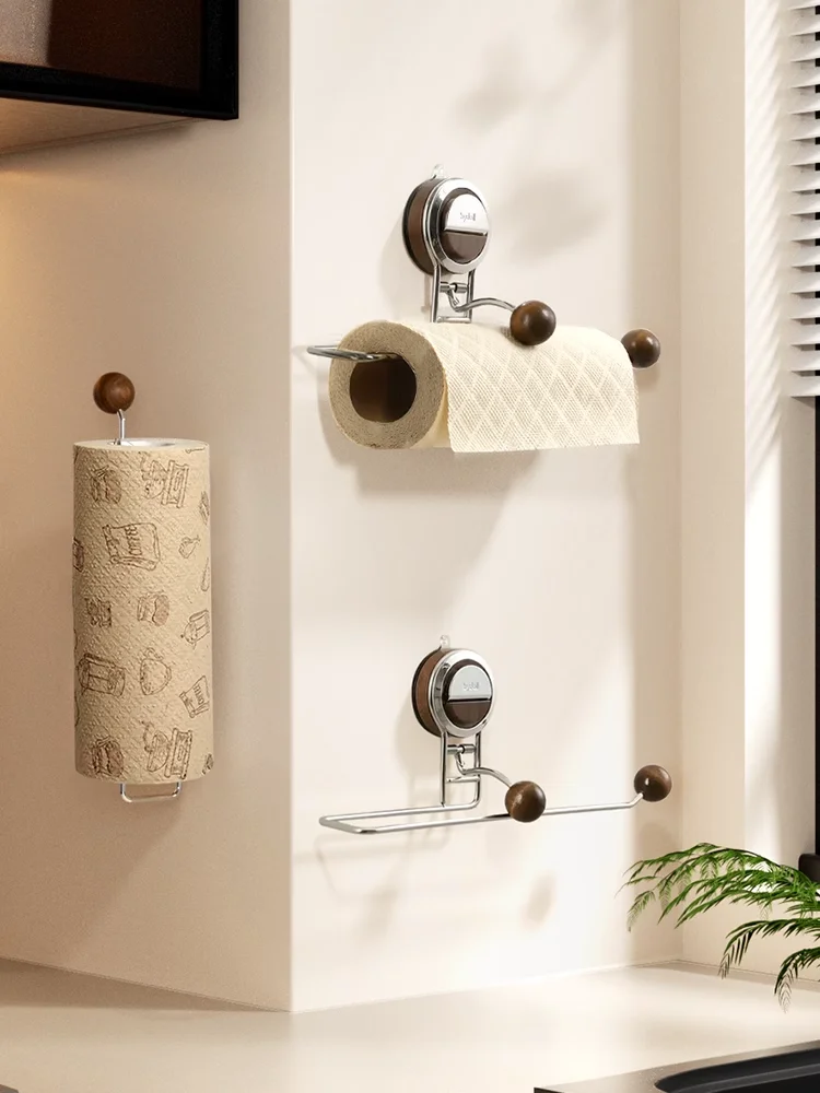 

Kitchen Suction Cup Paper Towel Holder No Drilling Cabinet Use Paper Roll Holder Lazy Cloth Ra Vintage Sle Chinese