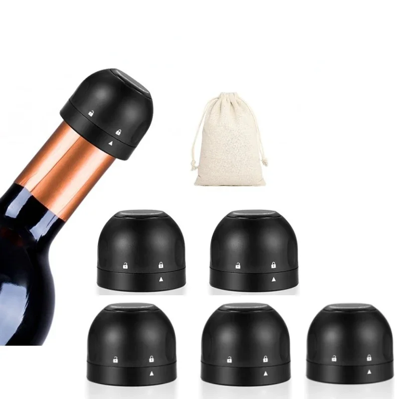 

1pcs Vacuum Red Wine Bottle Cap Stopper Silicone Sealed Champagne Bottle Stopper Vacuum Retain Freshness Wine Plug Bar Tools