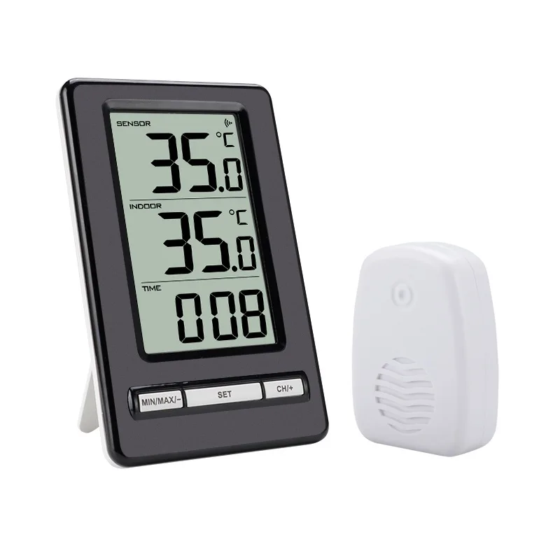 1 Set Wireless Indoor Outdoor Thermometer Temperature Humidity Meter Home Hygrometer With Outdoor Sensor