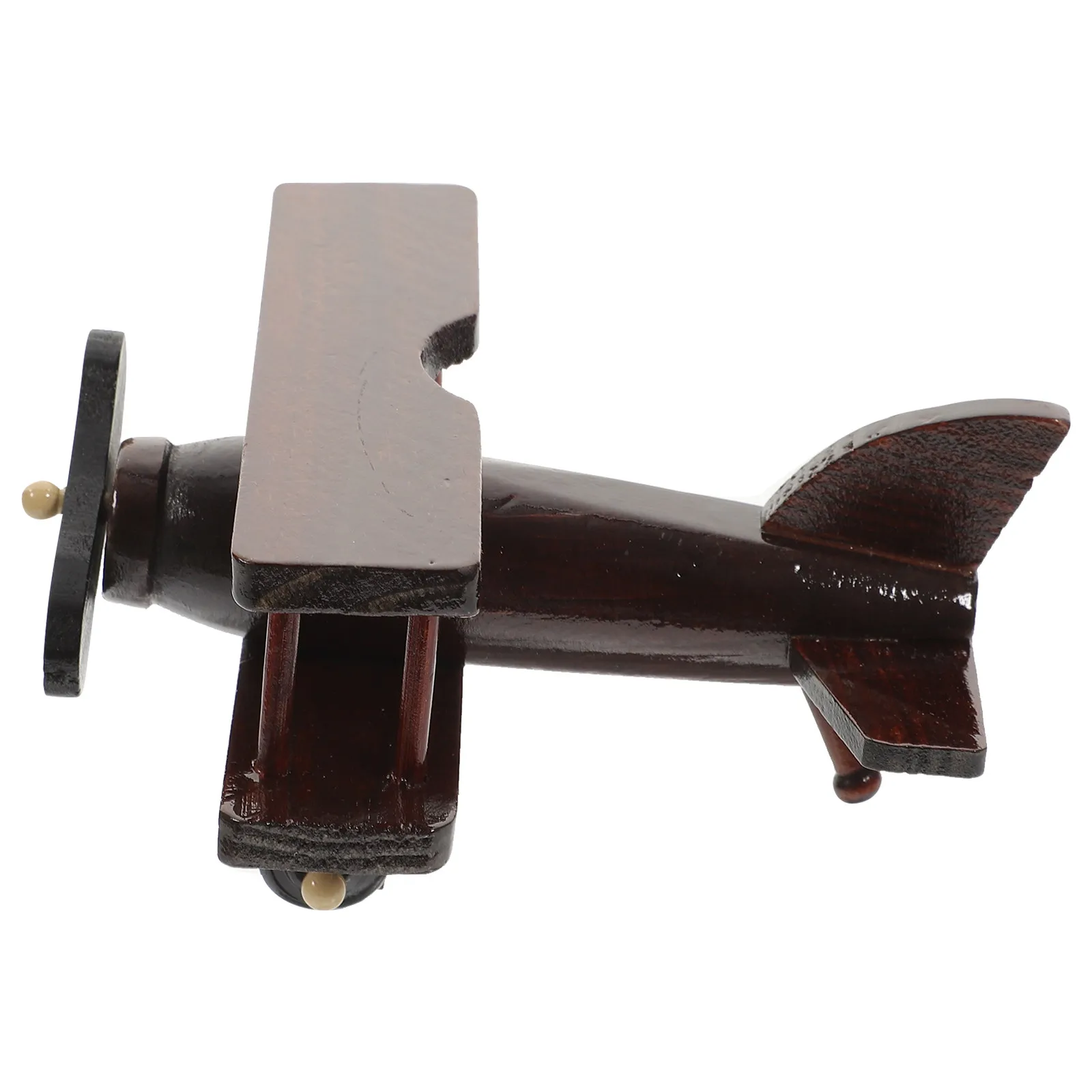 

Delicate Vintage Style Wooden Helicopter Airplane Sculpture Unique Hand Carved Wood Decor for Shelf Table Desk Kids Room Office