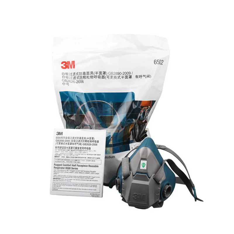 3M 6502 respirator mask Standard edition high quality Respirator mask Can be used with 3M 6000 series filter dust Gas mask