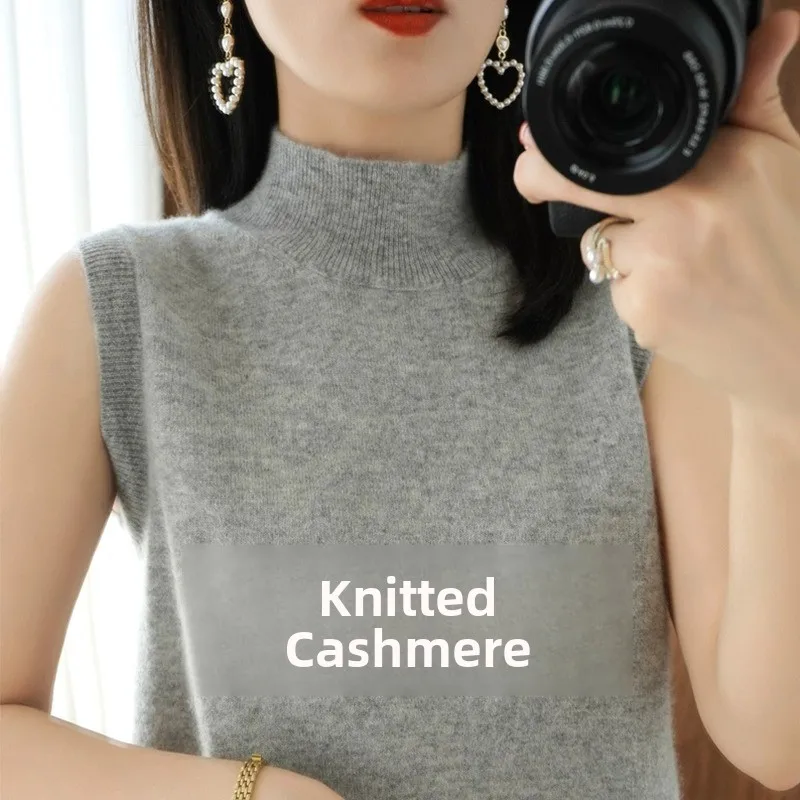 

Весенне-осенний женский ter Ne Base irt однотонный костюм, внутренний шерстяной вязаный жилет, пуловер, трикотаж