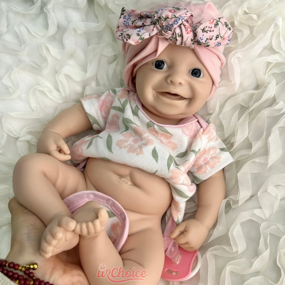 42 cm Realistyczna, obciążona ciężarem lalka reborn, dziewczynka, w całości z miękkiego silikonu, ręcznie robiona, z ruchomymi kończynami, idealna dla fotografów noworodków.