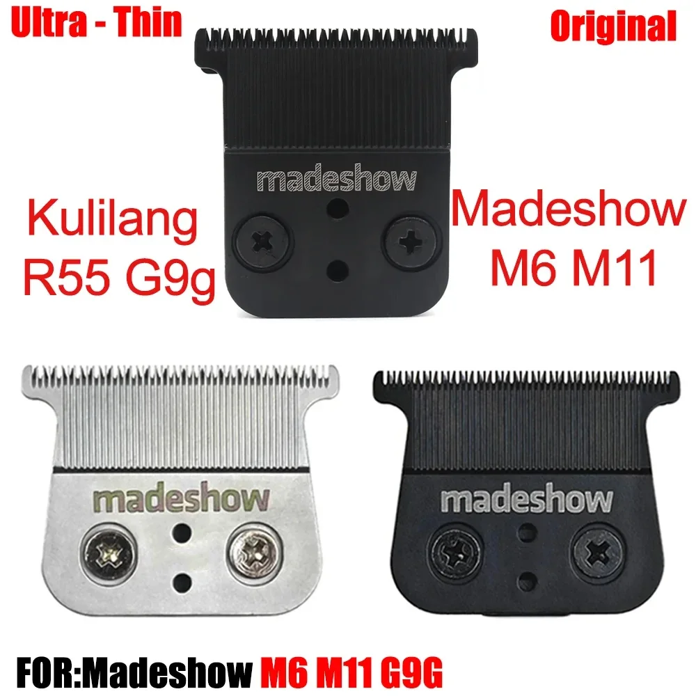 Original madeshow m6 lâmina m11 r55f p700 g9g mini cabeça de corte máquina cortar cabelo 0mm lâmina aparador profissional 0 passo mini lâmina