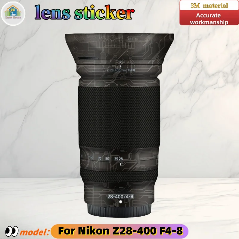 Z28400F4 For Nikon Z28-400 F4-8 Camera lens sticker, DIY skin, Precision tailoring wear-resistant protective film