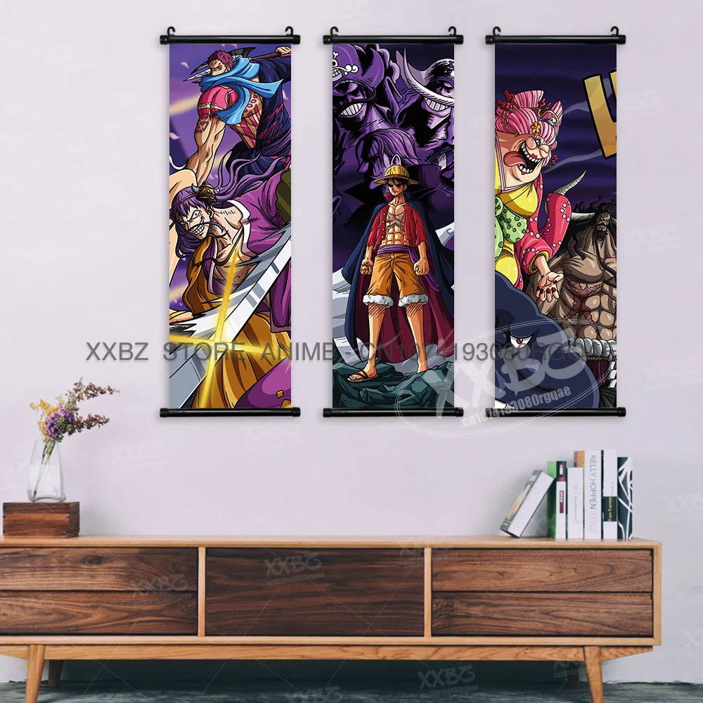 ONE PIECE Scrolls Bilder Marco Anime Poster Kaido Home Decor Chopper Wandkunst GROSSE MOM Hängende Malerei Katakuri Wandbild Yamato – Detail 4