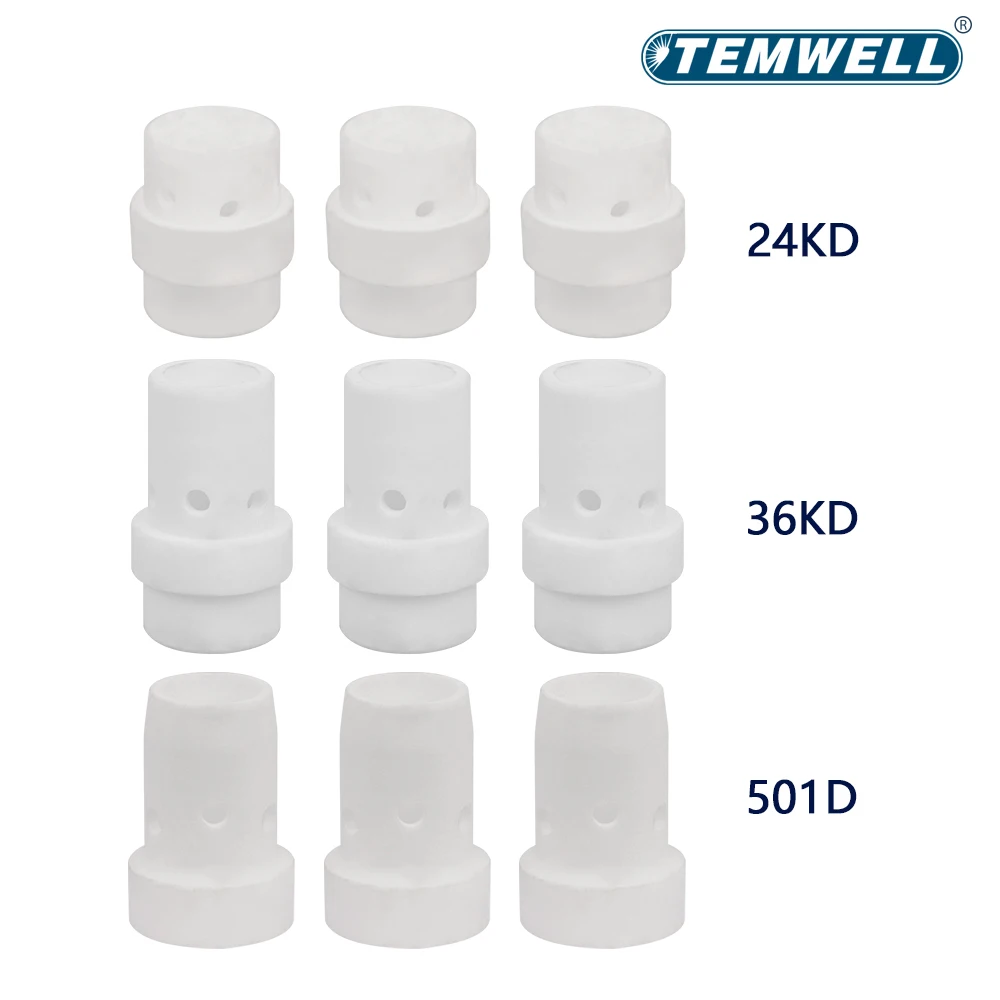 10Pcs MIG Torch Head consumabili in ceramica Swir Gas Ring per MIG MAG 24KD 36KD 501D diffusore di Gas accessori per apparecchiature di saldatura