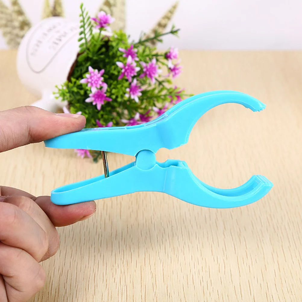 

10pcs Windproof Plastic Clothes Clamps Non-Slip Quilt Clips For Towels Drying Bed Sheets Outdoor Use Random Color