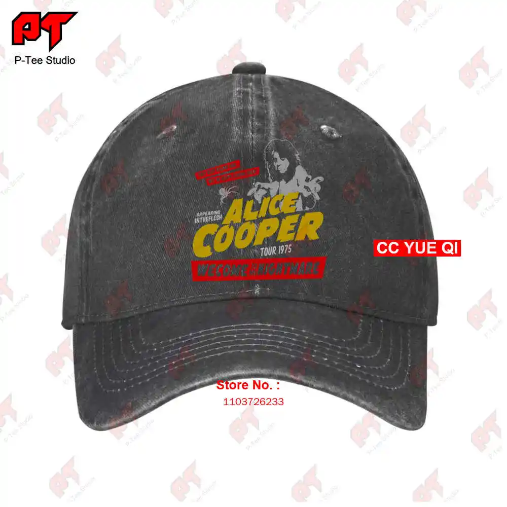 Alice Cooper Welcome To My Nightmare Rock Music Baseball Caps Truck Cap WUVA