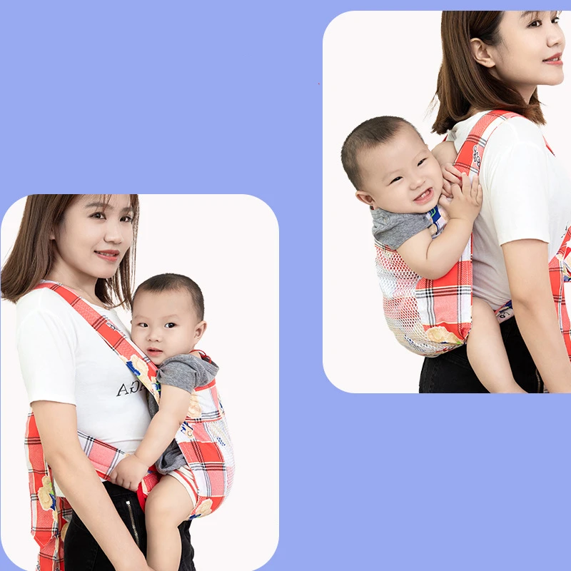 Carrier Baby Old-fashioned Traditional Four-Paw Strap Front and Rear Dual-purpose Front Hold Easy for Children to Go Out