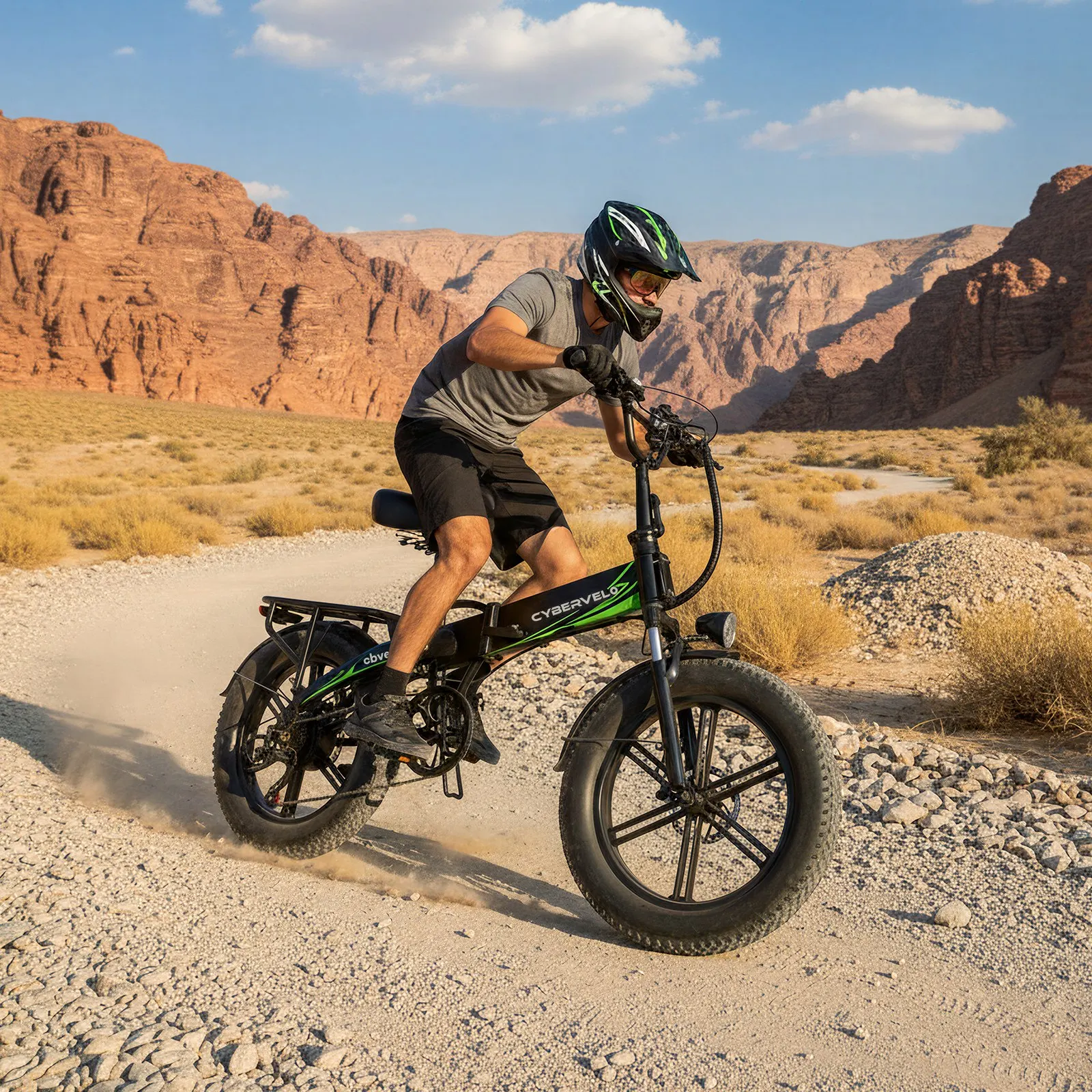 

Электровелосипед Cybervelo 20" с широкими шинами, складной, для взрослых, 48В 1000Вт (пиковая мощность), со встроенным аккумулятором, для городских поездок и активного отдыха, модель EK5