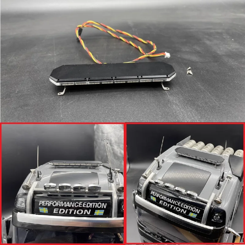 Nooxion RGB High Brightness Engineering Light, for 1/14 RC Tractor Truck Tipper Mud Trailer DIY Upgrade Parts