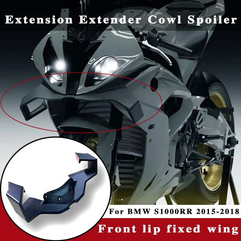 

Motorcycle Lower Wing Cover Protector Aerodynamic Winglets Pneumatic Front Fairing Wing For BMW S1000RR 2015 2016 2017 2018