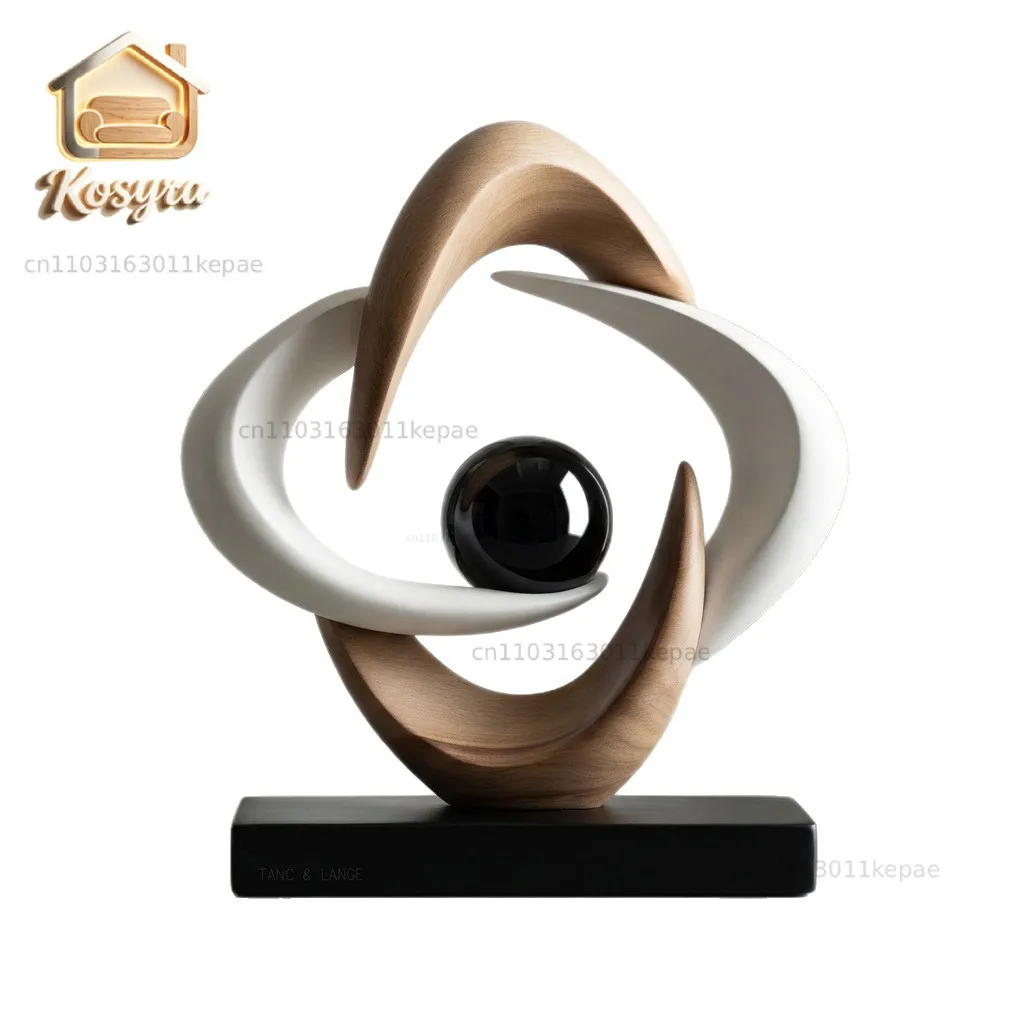 Modern simple wine cabinet TV cabinet ornament entrance living room Bafanglai decoration resin housewarming gifts new products