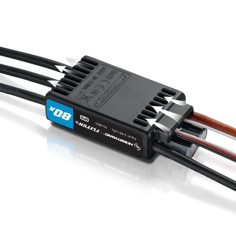 Hobbywing FlyFun V5 80A 120A ESC Brushless Electrical Speed Controller 3-8S Lipo for RC Drone Airplane