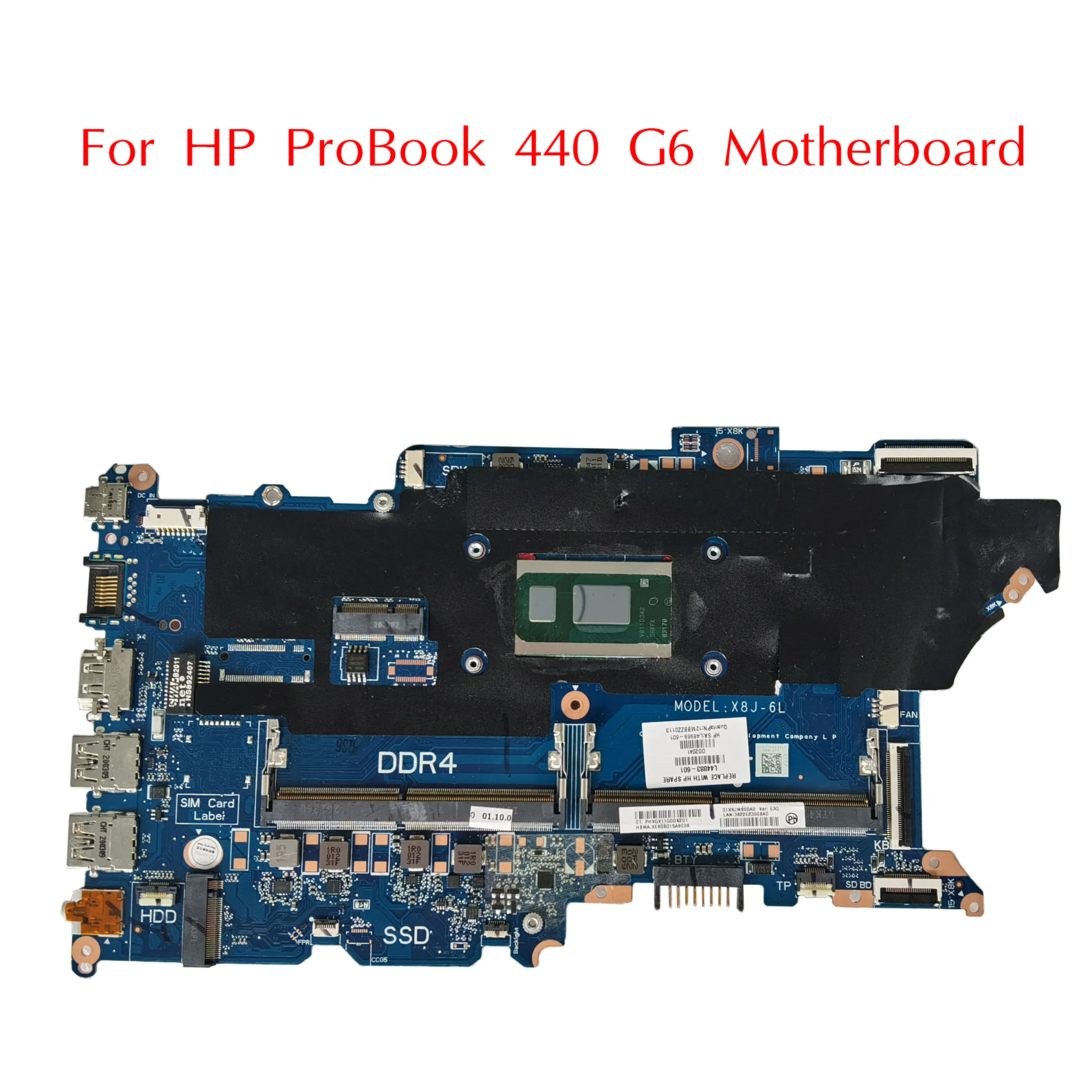 

L44883-601 Used For HP ProBook 440 G6 Motherboard L44883-001 DAX8JMB16E0 With I5-8265U I7-8565U I3-8145U DDR4 100% Tested