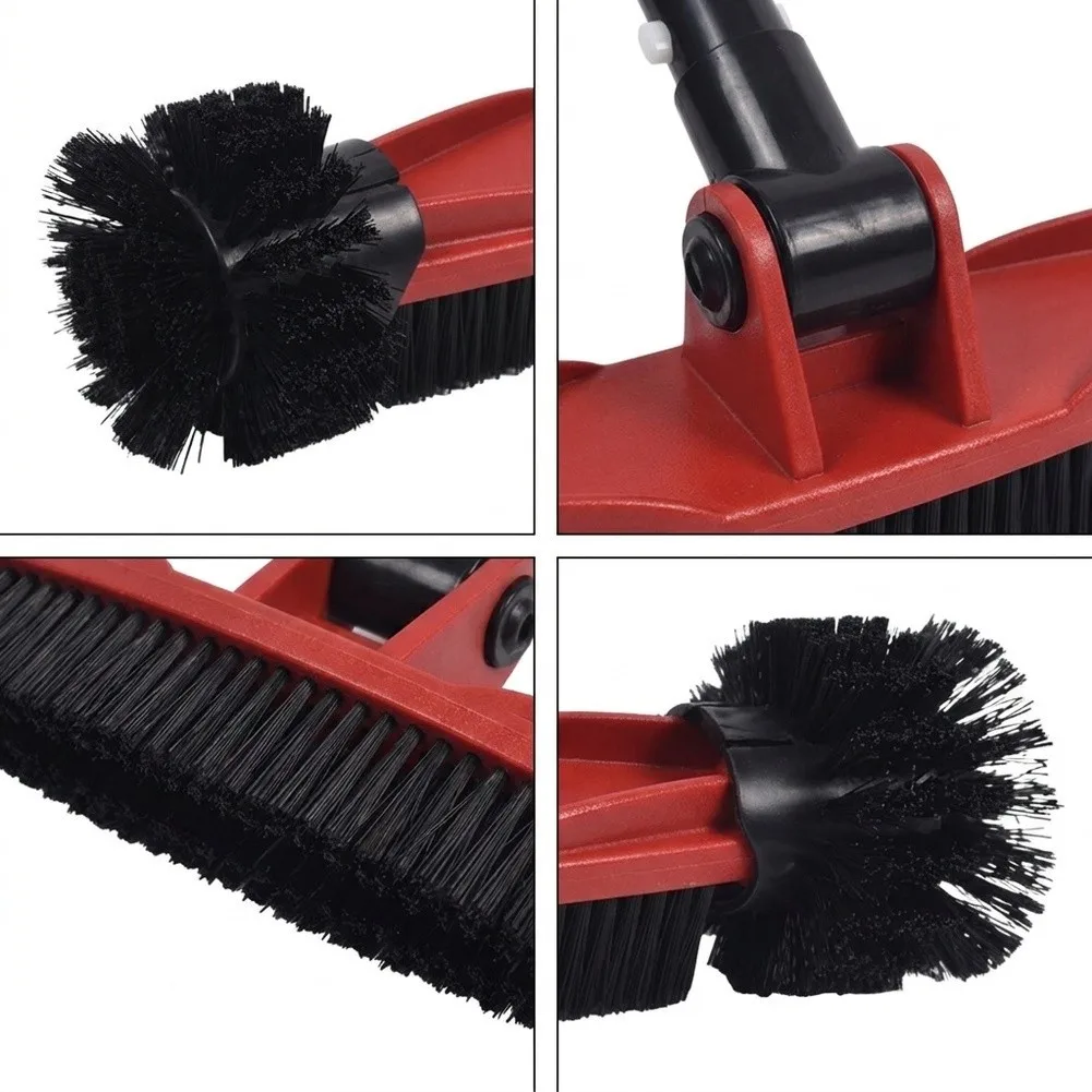 Innovative Pool Maintenance Brush Cleaning Tool Rotating Scrubber Pool Cleaning Brush 180 Degree Rotation Head