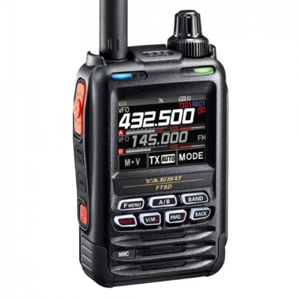 Yaesu FT5DR HAM Two Way Radio C4FM/FDMA 144 430MHz Digital Analog FT-5DR Transceiver Color Screen Touch GPS APRS Recording