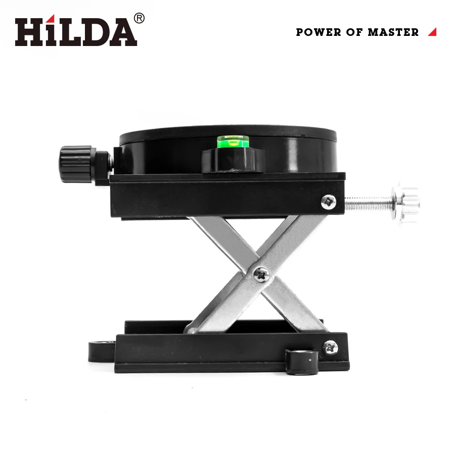 HILDA Adjustable Lift Stand For Laser Level 360-Degree Rotation Router Lift Table Adjustable Height Laser Level Lifting Platform