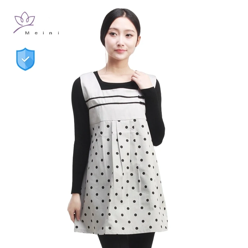 

Genuine electromagnetic radiation protective metal fiber maternity dress mobile phones, computersicrowaves EMR shielding clothes