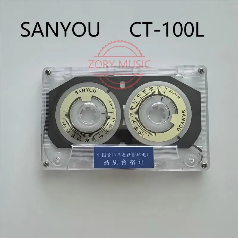 Torque meter test tape Sanyou CT-100L, measuring forward and reverse amplification, fast forward and rewind torque