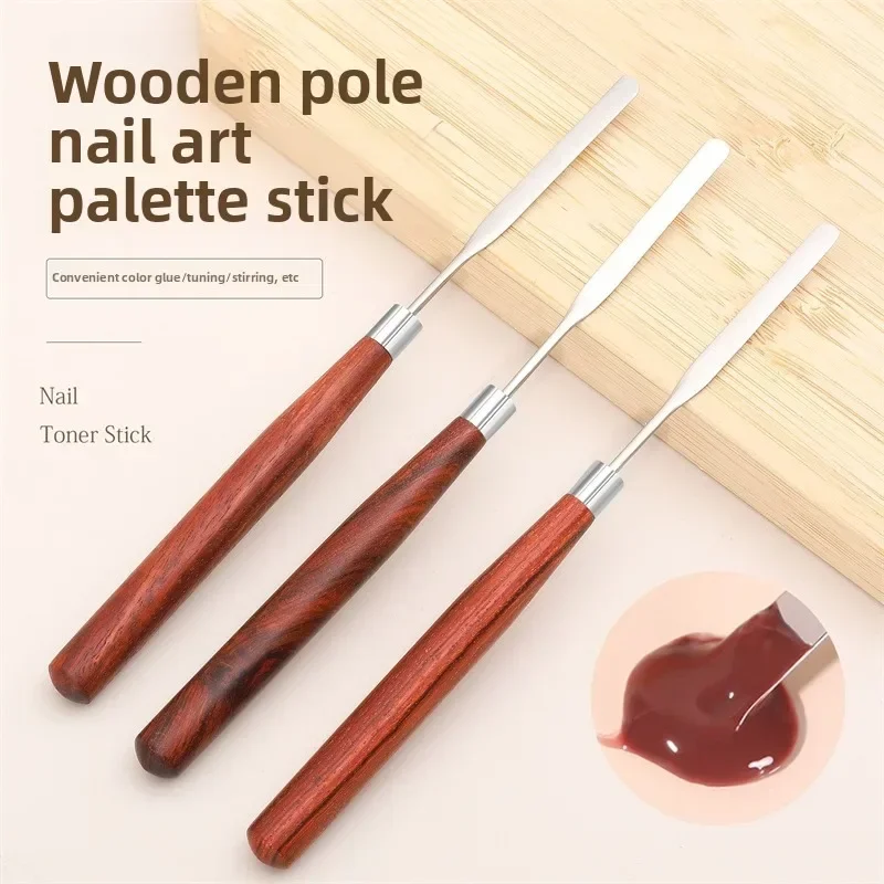Bastão de cola para mistura de log de arte em unhas, alta resistência, mistura de cores, bastão de mistura de esmalte, fototerapia, gel, ferramenta especial